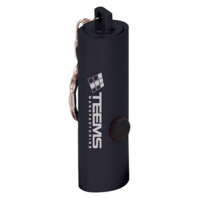 Teems Mfg - Black 3-LED Laserable Flashlight with Keychain  Thumbnail